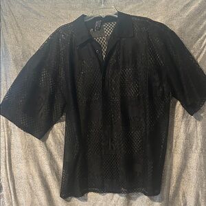 Men's Black Dress Shirt